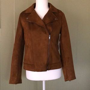 Old Navy faux suede moto jacket *NEW*